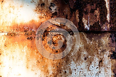 Grunge retro rusty metal texture or background Stock Photo