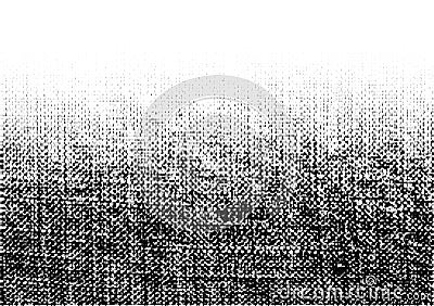 Grunge rough halftone texture. Crumpled burlap. Canvas. Textile background using halftone circle dots pattern. Vector Vector Illustration