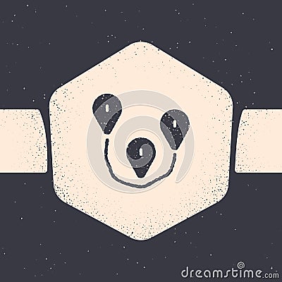 Grunge Route location icon isolated on grey background. Map pointer sign. Concept of path or road. GPS navigator Vector Illustration