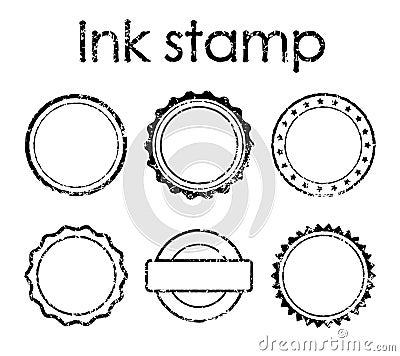 Grunge rubber stamp set Vector Illustration