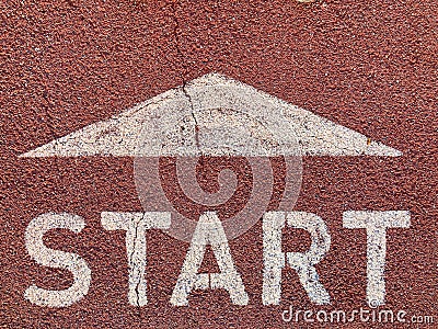 grunge running track floor tile ppt presentation slide background PowerPoint Stock Photo