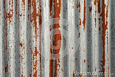 grunge rusted corrugated iron background Stock Photo