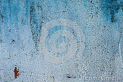 Grunge rusted metal texture, blue oxidized metal background. Old metal iron panel. Blue metallic rusty surface. Stock Photo