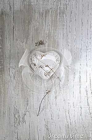 Grunge rustic heart Stock Photo