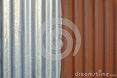 Grunge and rusty corrosion zinc texture Stock Photo