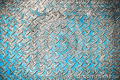 Grunge seamless background, blue rusty metal Stock Photo