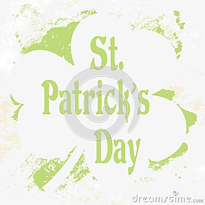 Grunge St. Patrick Day background, Vector Illustration