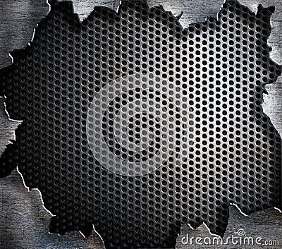 Grunge steel metal background Stock Photo