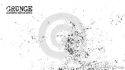 Grunge style of dust particles background and texture . Vector Vector Illustration