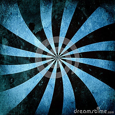 Grunge Sunburst Swirl Stock Photo