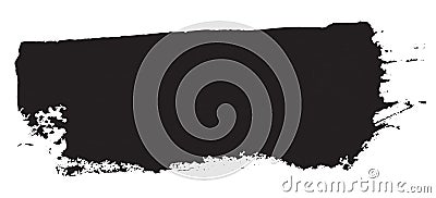 Grunge texture. Black brush on white. Vector template. Urban Background. Vector Illustration