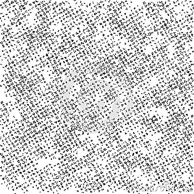 Grunge texture black and white spotted background Vector Illustration