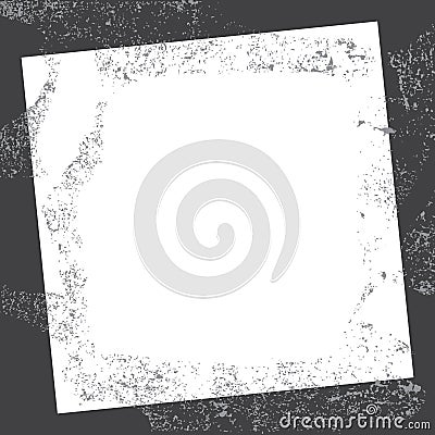 Grunge texture border frame Vector Illustration