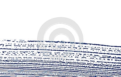 Grunge texture. Distress indigo rough trace. Divin Vector Illustration