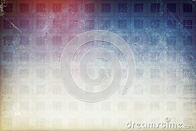 Grunge texture. Retro photographic film effect. Windows pattern Stock Photo