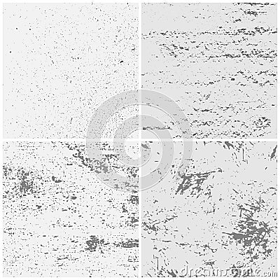 Grunge texture. Textured rough paper, crumpled papers pages textures and manly pattern vector background set Vector Illustration