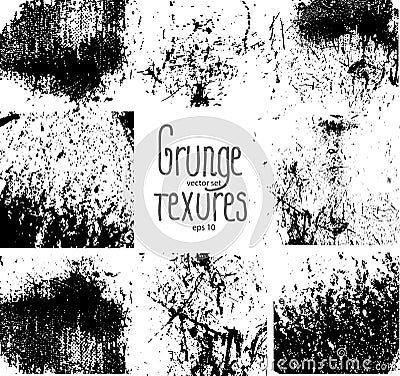 Grunge textures Vector Illustration