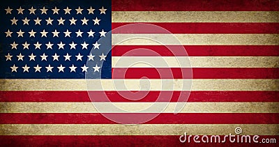 Grunge USA Flag Stock Photo