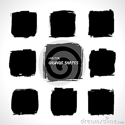 Grunge vector shapes Vector Illustration