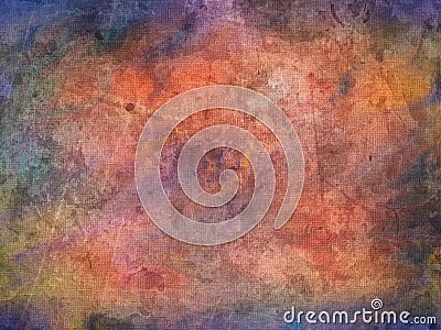 Background with different scratches and orange textures Stock Photo