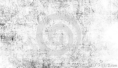 Grunge white scratch pattern. Monochrome particles abstract texture. Black printing element overlays Stock Photo