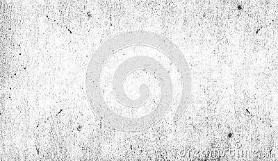 Grunge white scratch pattern. Monochrome particles abstract texture. Black printing element overlays Stock Photo