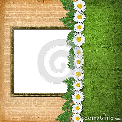 Grunge wooden frames Stock Photo