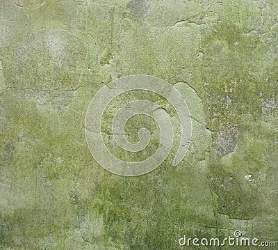 Grunge worn green wall background Stock Photo