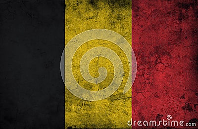 Grungy belgium flag Stock Photo