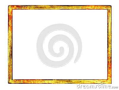Grungy blank frame with overspray of paint Stock Photo