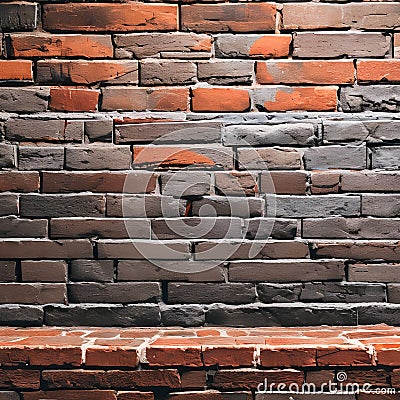 A grungy brick wall with graffiti5, Generative AI Stock Photo