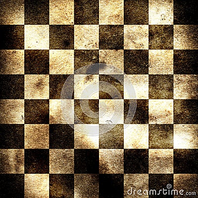 Grungy chessboard Stock Photo