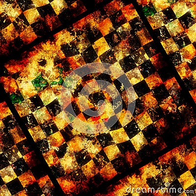 Grungy chessboard background Stock Photo