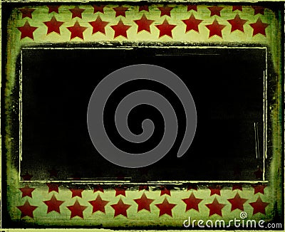 Grungy christmas frame Stock Photo