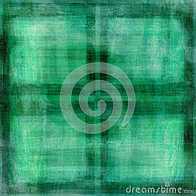 Grungy green squares background Stock Photo