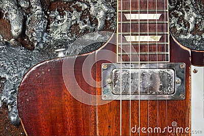 Grungy Guitar Stock Photo