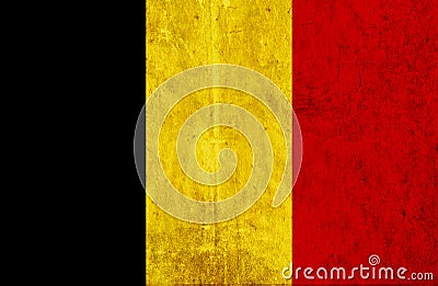 Grungy paper flag of Belgium Stock Photo