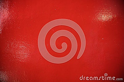 Grungy red marbled ribbed concrete painted wall background. Stock Photo