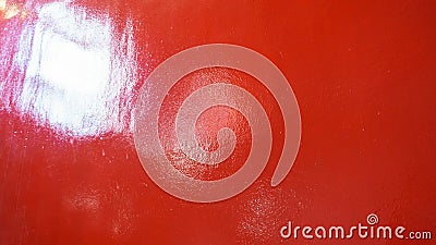 Grungy red marbled ribbed concrete painted wall background. Stock Photo