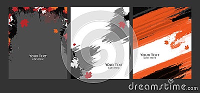 Grungy vector backgrounds set Vector Illustration