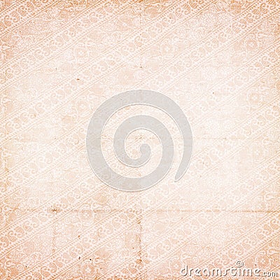 Grungy vintage antique distressed paisley paper Stock Photo