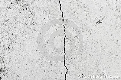 Grungy wall with large crack cement floor texture Stock Photo