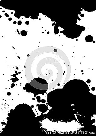 Grungy white-black card Vector Illustration