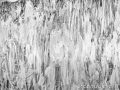 Grungy white brush paint background with grain. Stock Photo