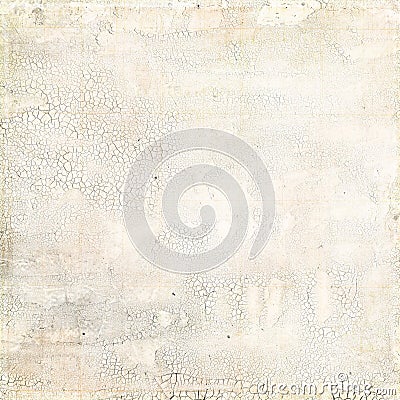 Grungy white distressed crackled texture Stock Photo