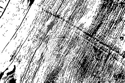 Grungy wooden texture. Rough timber black and white texture. Weathered hardwood surface. Stock Photo