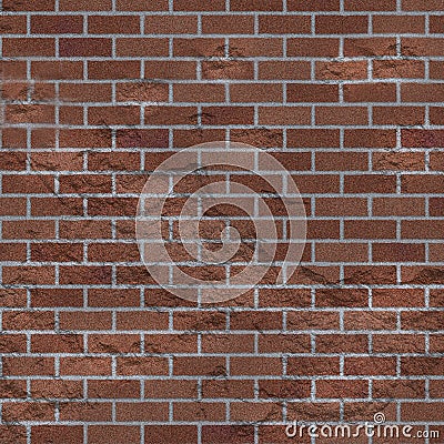 Grungy worn red brick wall texture background Stock Photo