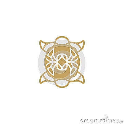 turtle symbol illustration vector for t-shirt print design, graphic, minimalist.logo Vector Illustration