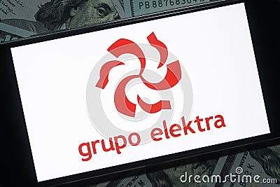 Grupo Elektra editorial. Grupo Elektra is a Mexican financial and retailing corporation Editorial Stock Photo