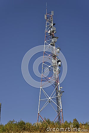 GSM antena tower Stock Photo